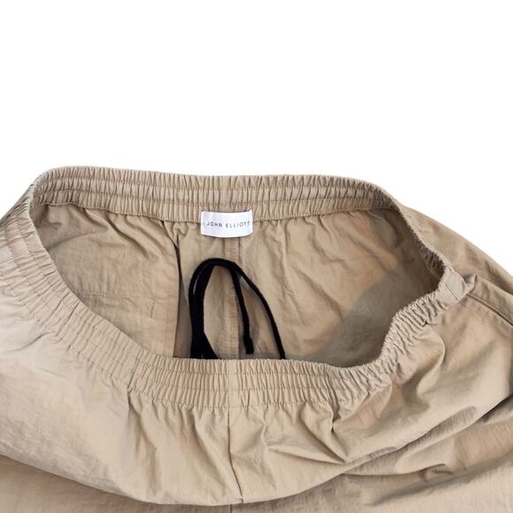 NWOT John Elliott Nylon Kaki Himalayan Relaxed Cropped Shorts - Picture 3 of 8